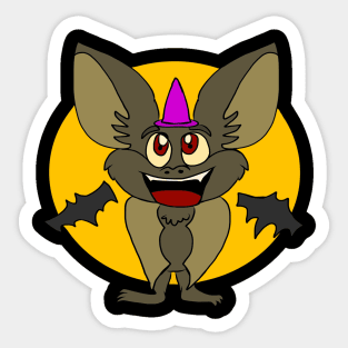 Halloween pictures on t-shirt for kids bat Sticker